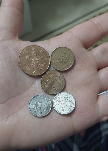 Birleşik Krallık madeni para koleksiyon 5 adet