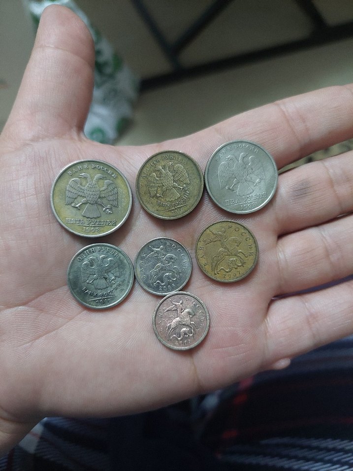 Rus ruble ve kepenk 7 adet madeni hatıra  para - Görsel 2