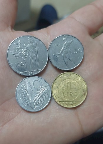 İtalyan Madeni Paralar Seti 4 adet fiyatıdır - Görsel 2