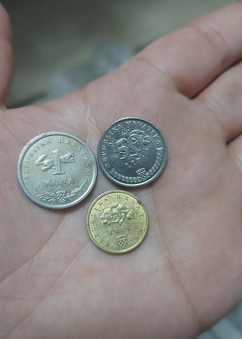 Hırvatistan madeni paraları koleksiyon 3 adet fiyatıdır