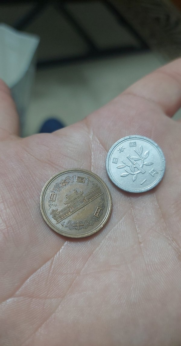 2 adet Japonya  madeni para koleksiyonu - Görsel 2