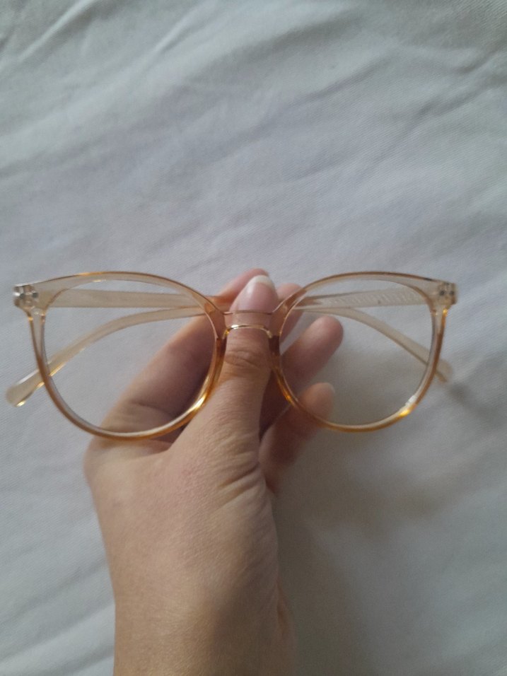 Şeffaf Gri gold siyah  Kadın Minimalist Gözlük - Görsel 3