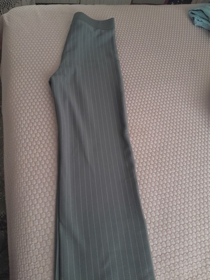 Gri Pilili Kadın Kumaş Pantolon - Görsel 2