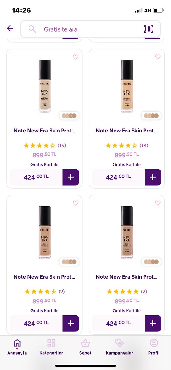 Note New Era SPF 50 Fondöten Bej (110) - Görsel 2