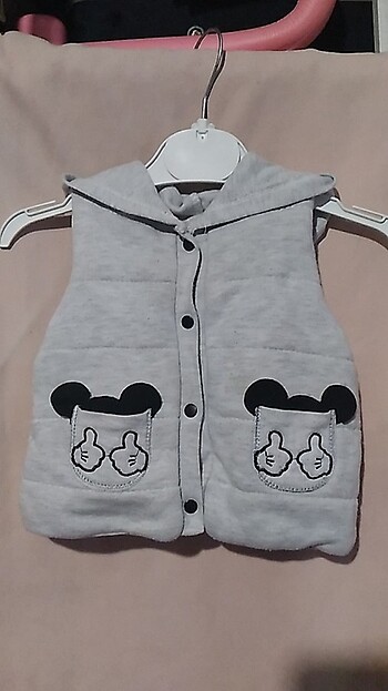 Mickey mouse detaylı yelek