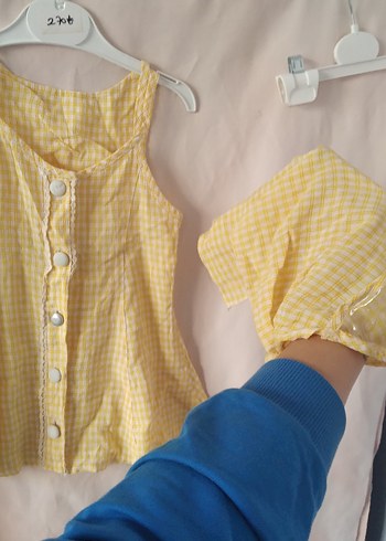 Kolsuz Kız Elbisesi Ve Bandana Takımı - Görsel 2