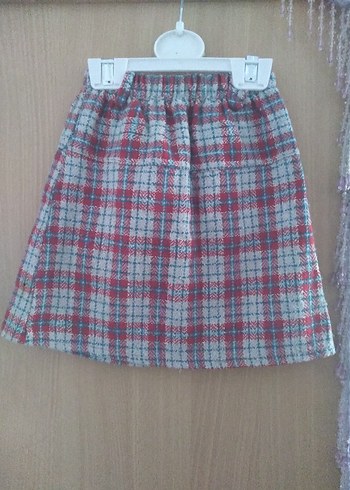 Ekoseli Kız Çocuk Etek - Görsel 3