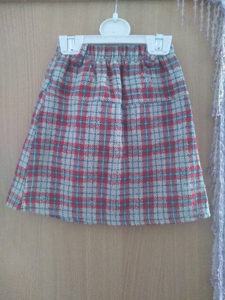 Ekoseli Kız Çocuk Etek - Görsel 3