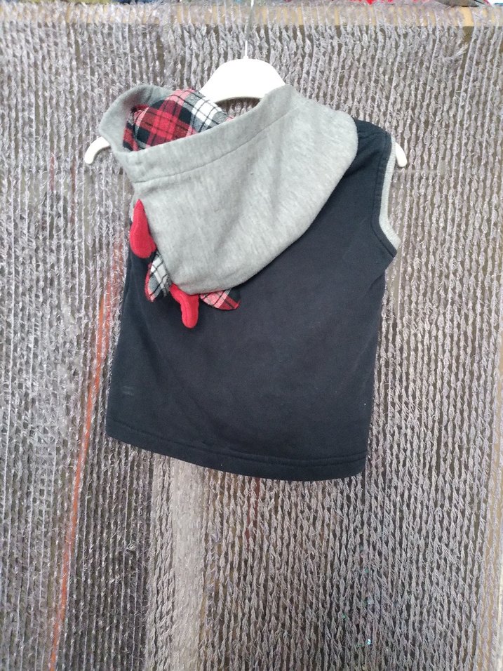 Kapüşonlu Erkek Çocuk Kolsuz Sweatshirt - Görsel 2