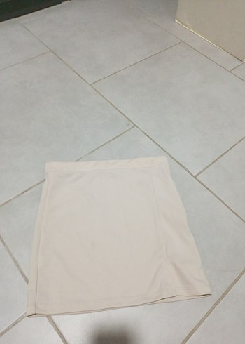 Bej Mini Etek - Görsel 4