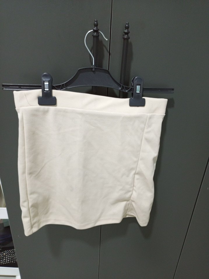 Bej Mini Etek - Görsel 3