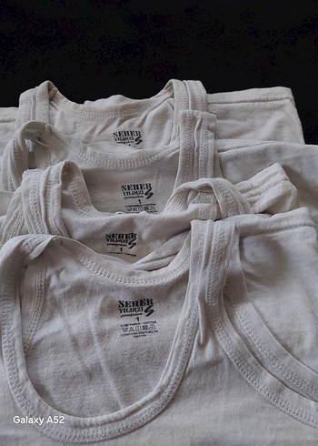 Beyaz Erkek Çocuk Atlet 4'lü Paket - Görsel 2