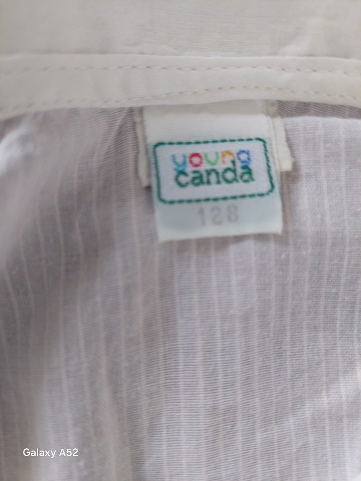 YOUNG Kız Çocuk Düğmeli Pembe Kısa Kollu Gömlek - Görsel 3