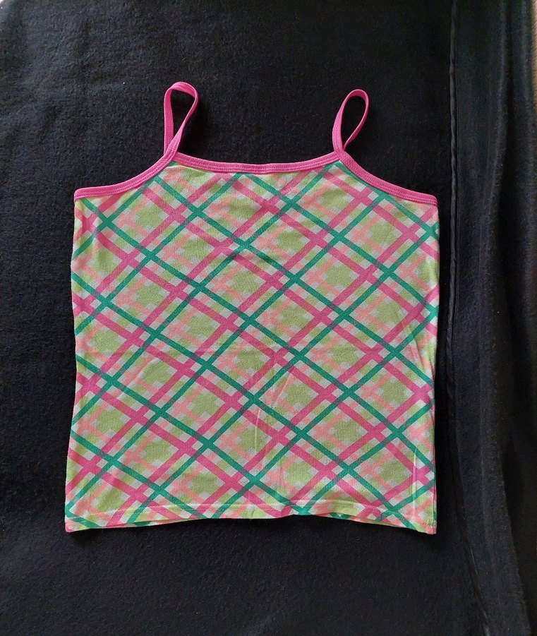 Kız Çocuk Pembe İnce Askılı Tışört - Görsel 2