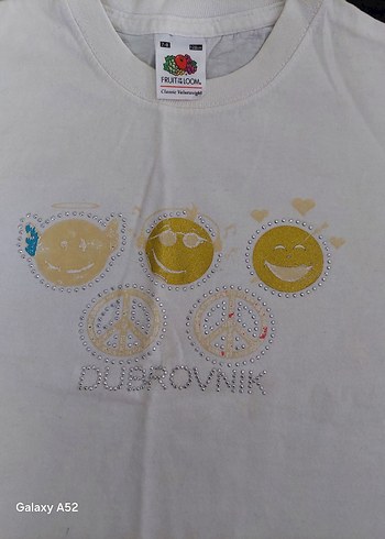 Beyaz Kısa Kollu Bohem Kız Tişörtü - Görsel 2