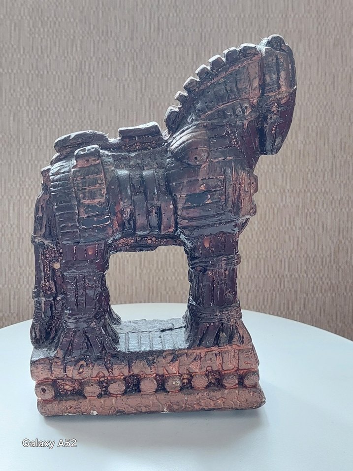 Çanakkale hatırası Koyu Kahverengi At Figürin - Görsel 2