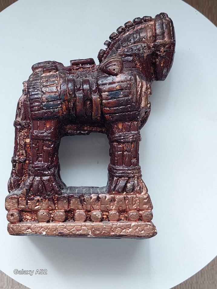 Çanakkale hatırası Koyu Kahverengi At Figürin - Görsel 5