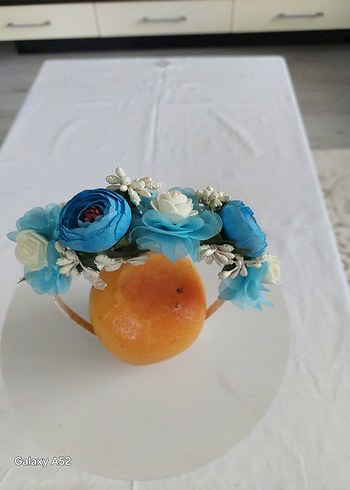 LOHUSA,Mavi Bohem Çiçekli Saç Tacı - Görsel 5