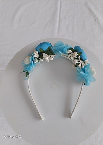 LOHUSA,Mavi Bohem Çiçekli Saç Tacı - Görsel 2