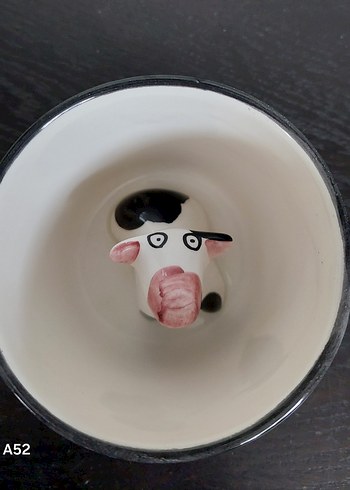 İnek 3D Figürlü kahve kupası - Görsel 2