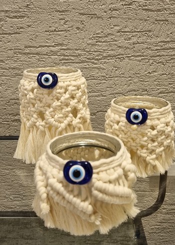 Bohem Tarz Makrome Nazar Boncuklu Süsler - Görsel 3