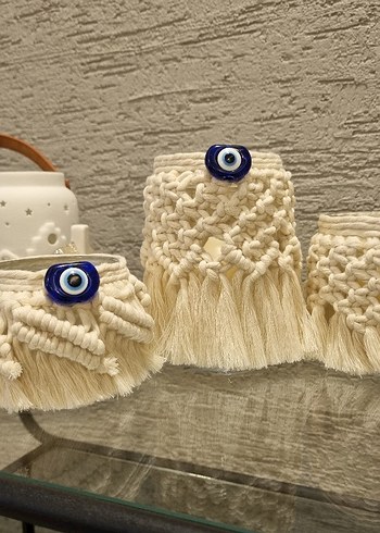 Bohem Tarz Makrome Nazar Boncuklu Süsler - Görsel 2