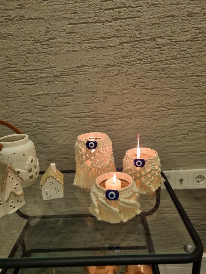 Bohem Tarz Makrome Nazar Boncuklu Süsler - Görsel 4