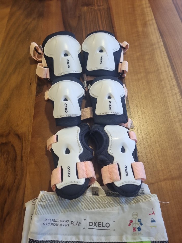 Beyaz Pastel Motosiklet Dizlik XS Velcro - Görsel 3