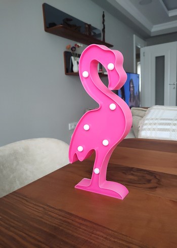 Pembe Flamingo Masa Lambası - Görsel 4
