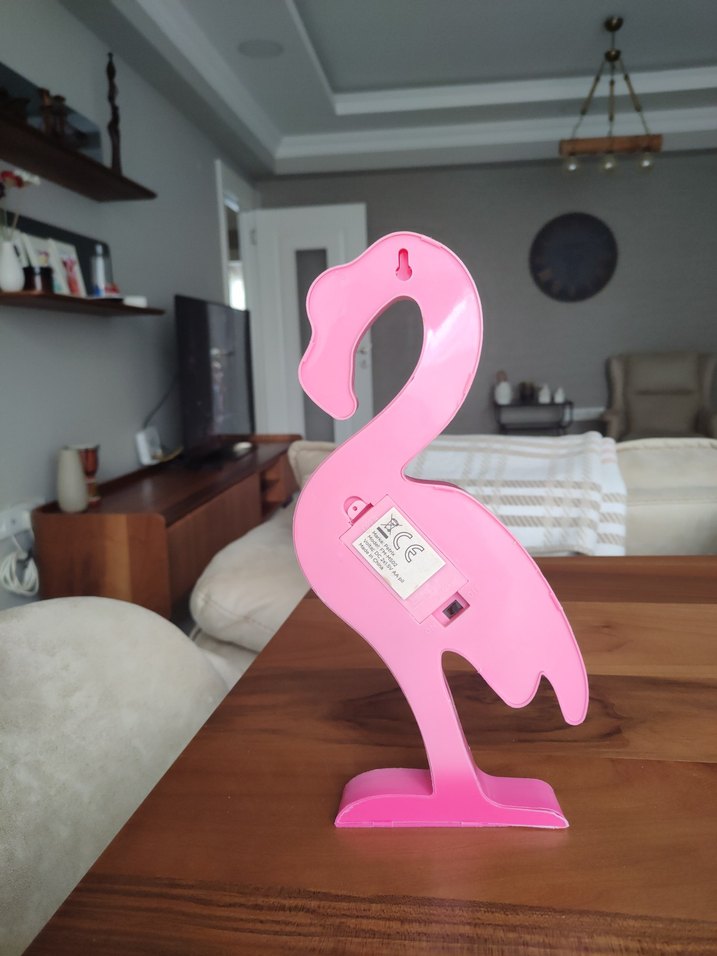 Pembe Flamingo Masa Lambası - Görsel 3