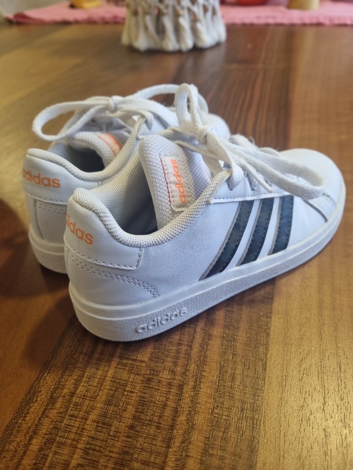 Beyaz Bağcıklı Spor çocuk Ayakkabısı - Görsel 5