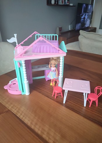 Pembe Pastel Mini Bebek Evi ve Mobilya Seti - Görsel 2