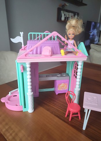 Pembe Pastel Mini Bebek Evi ve Mobilya Seti - Görsel 4