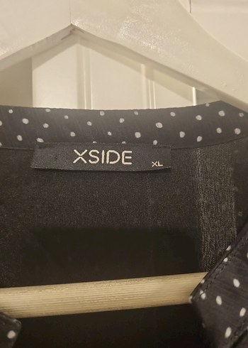 Gri Puantiyeli Uzun Kollu Salaş Elbise - Görsel 5