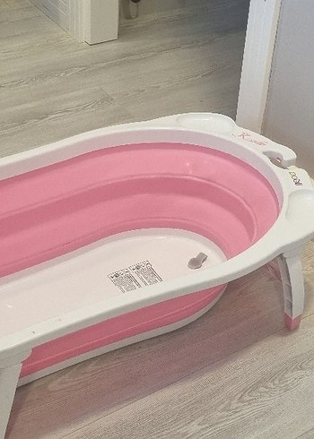 Katlanabilir Bebek Küveti Pembe - Görsel 5