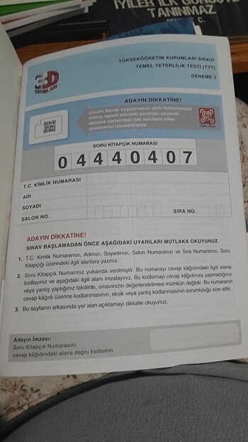 Tyt deneme