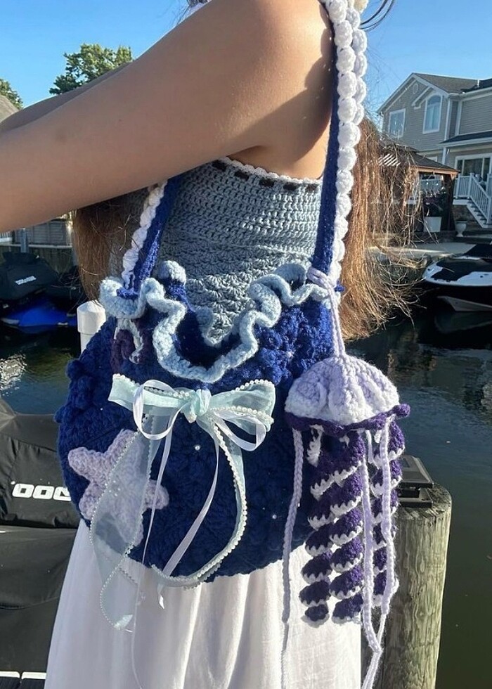 Mermaid Bag/ Deniz kızı Çanta - Görsel 3