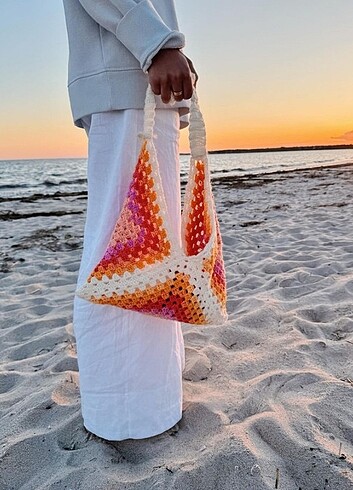 Sunset Tote/ Gün Batımı Çanta - Görsel 2