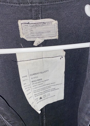 Düğmeli Siyah Denim Kadın Ceket - Görsel 5