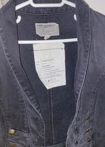 Düğmeli Siyah Denim Kadın Ceket - Görsel 3