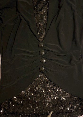 Payetli kadın bluz - Görsel 4