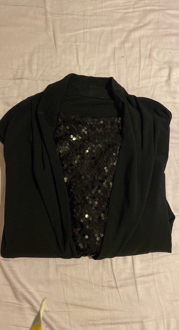 Payetli kadın bluz - Görsel 5