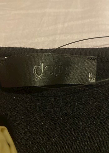 Siyah Kadın Kısa Kollu ışıltılı Tişört - Görsel 4