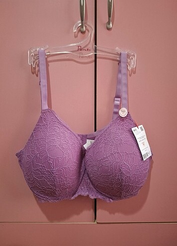 Lila Balenli Pedli Dantelli Sütyen 95 D - Görsel 5