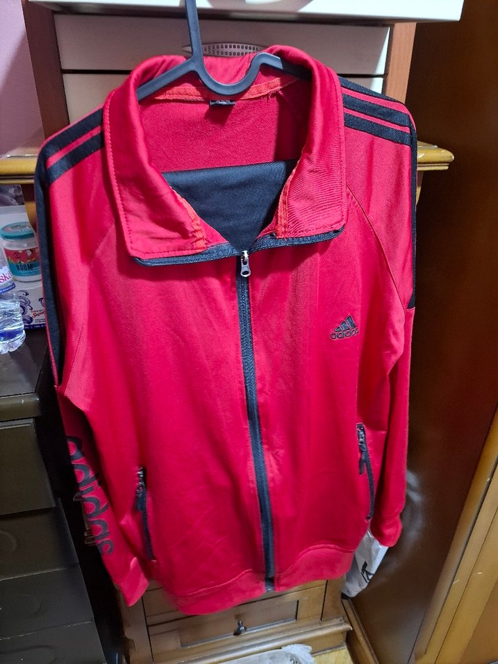 Adidas Kırmızı Fermuarlı Eşofman Takımı - Görsel 3