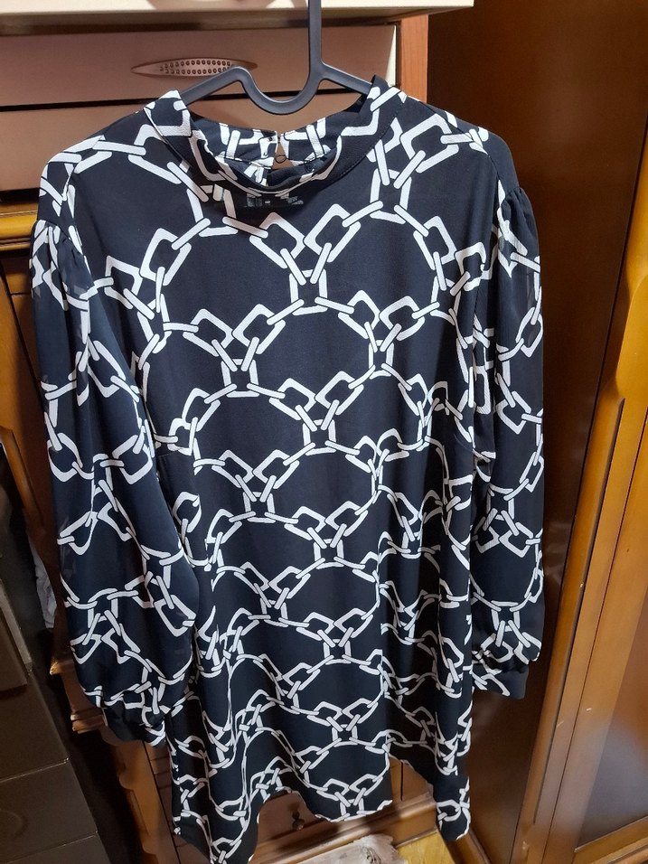 LCW Zincir Desenli Siyah Uzun Kollu Bluz - Görsel 5