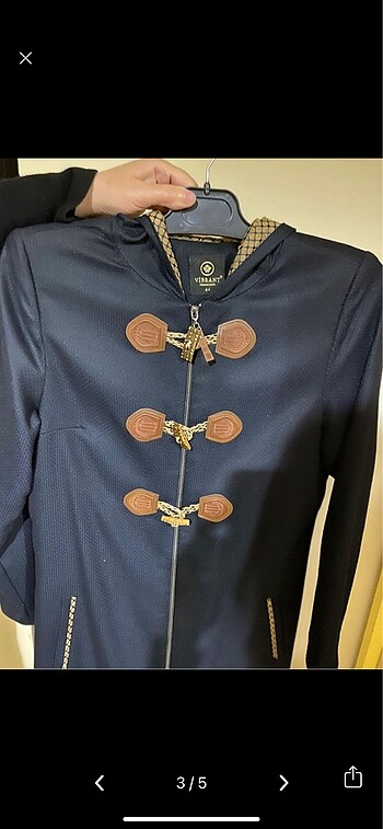 Tesettür uzun ceket - Görsel 3