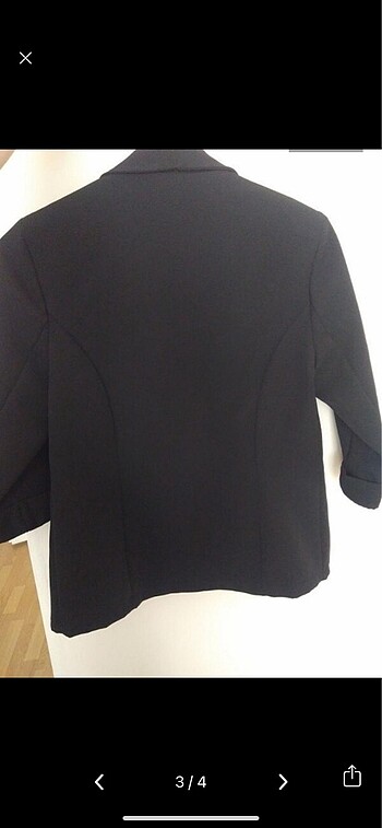 Siyah blazer ceket - Görsel 2