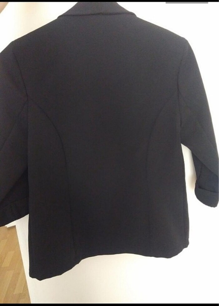 Siyah blazer ceket - Görsel 2