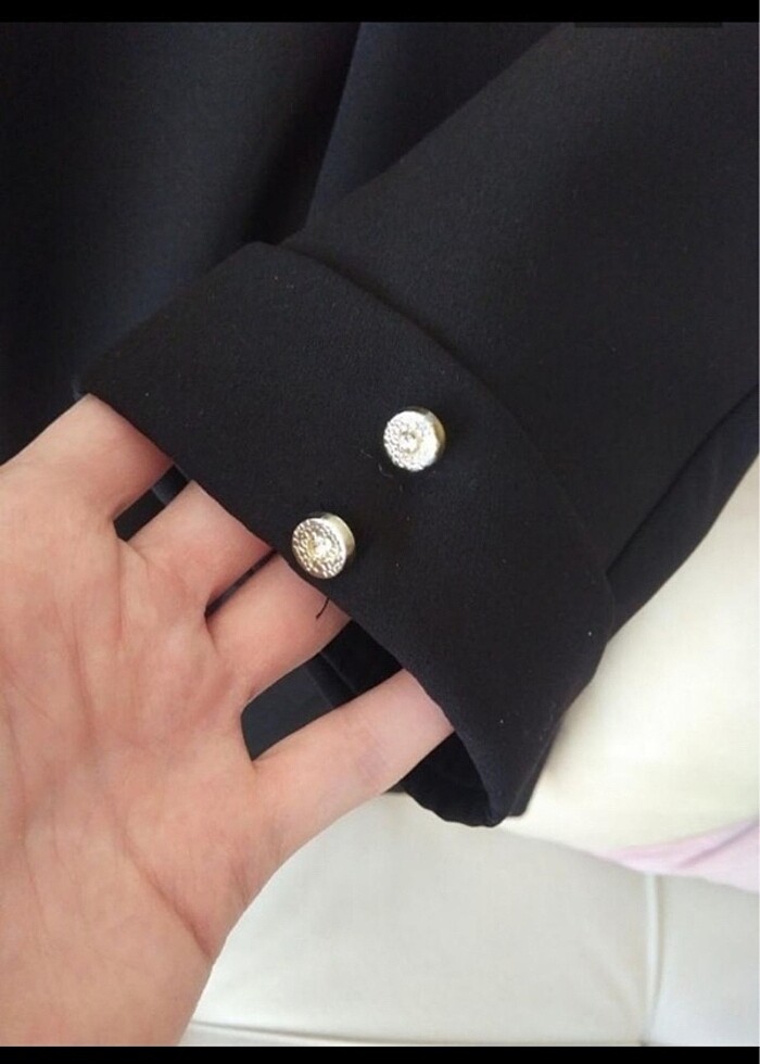 Siyah blazer ceket - Görsel 3